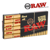 FILTRES RAW BLACK PRE-ROULES W-WIDE