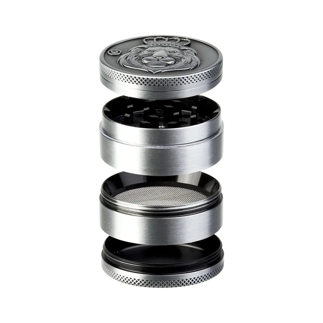 GRINDER METAL FIREFLOW RASTA LION LEAF 50MM