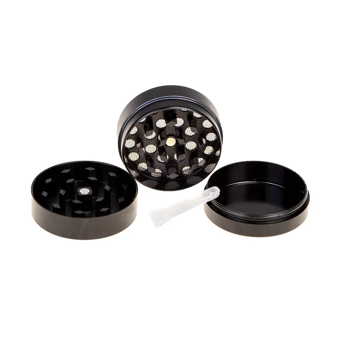GRINDER RAGGA LEAF BLACK METAL 40MM