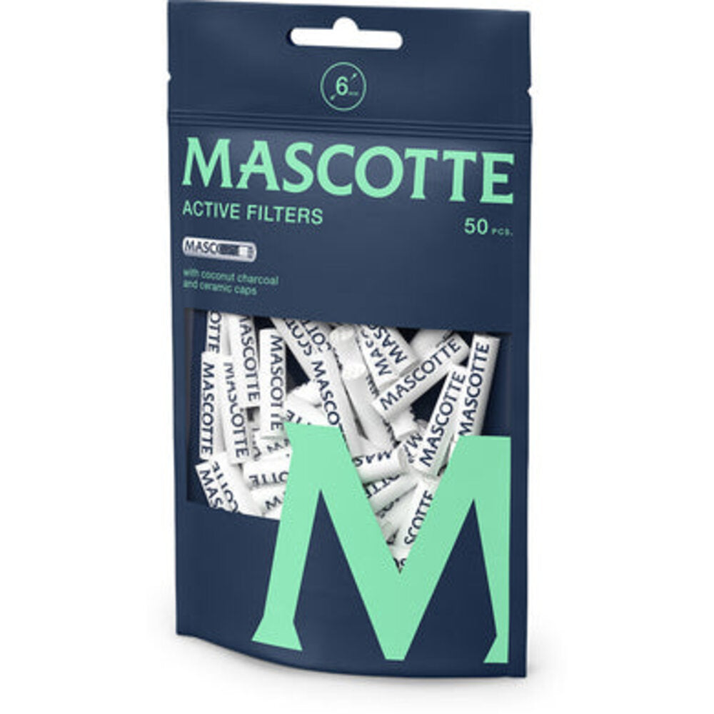 Mascotte x50 filtre à charbon actif slim size 6mm