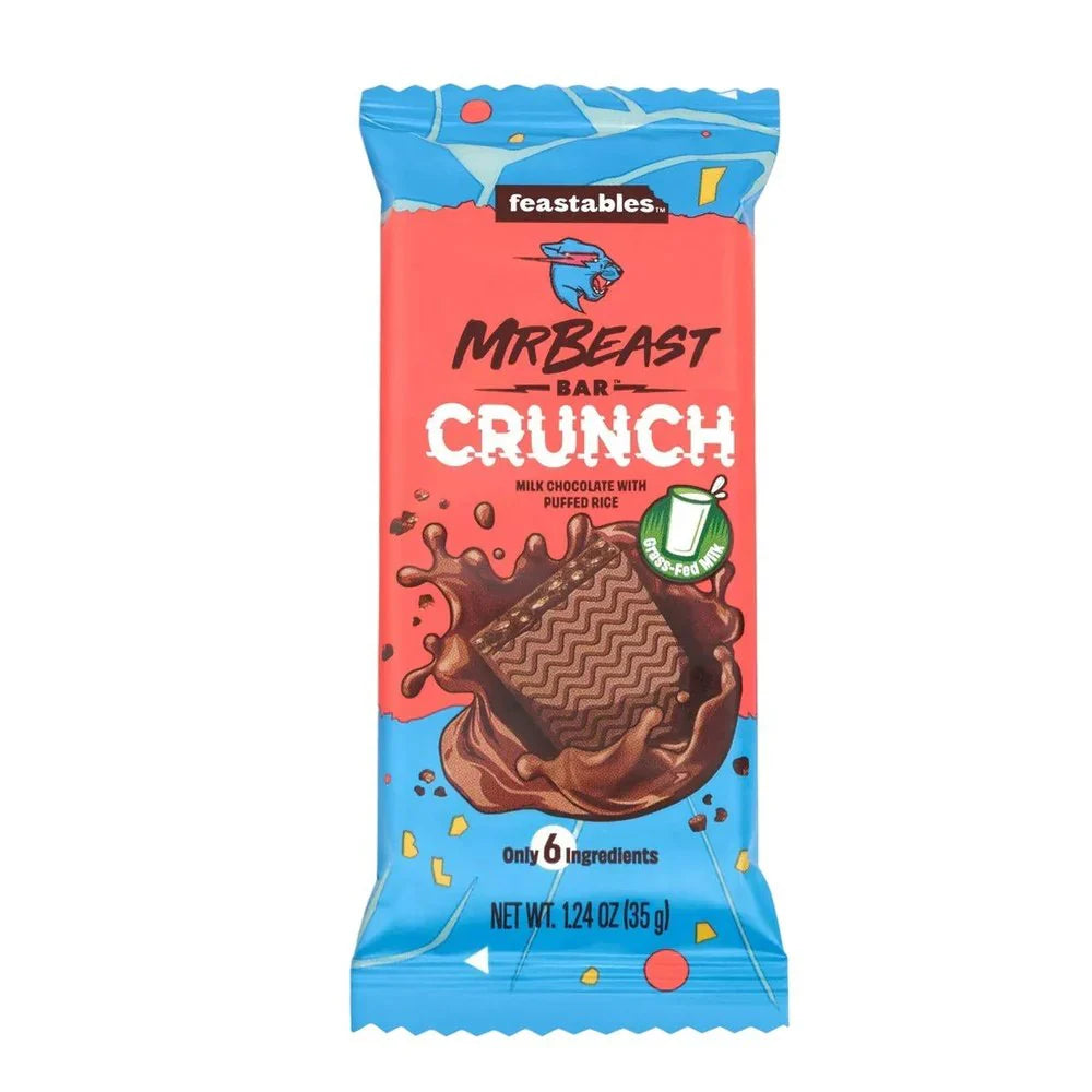 Mr Beast Feastables Chocolate Bar Crunch Small 35g