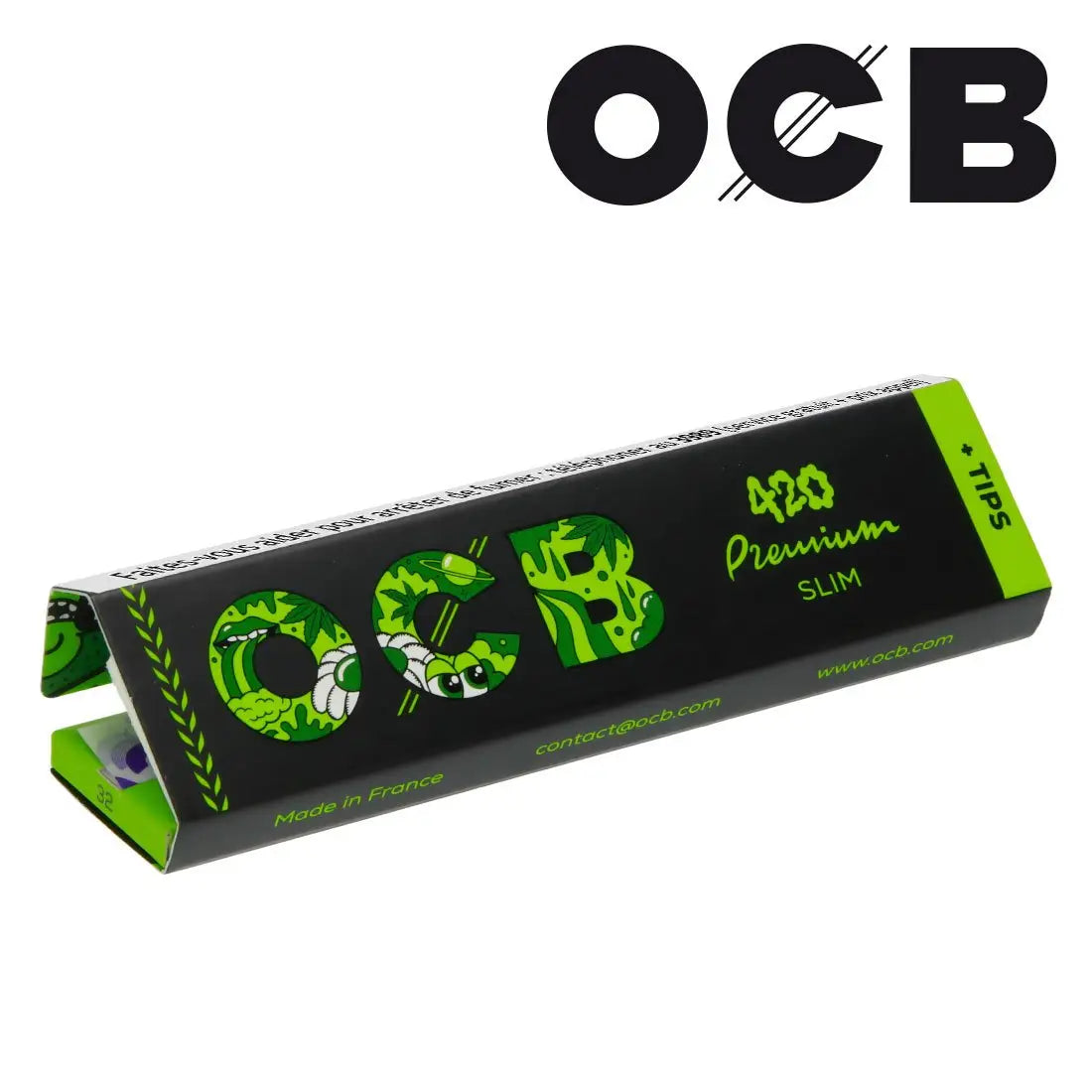 OCB KING SIZE SLIM PREMIUM SPECIAL 420 EDITION + TIPS