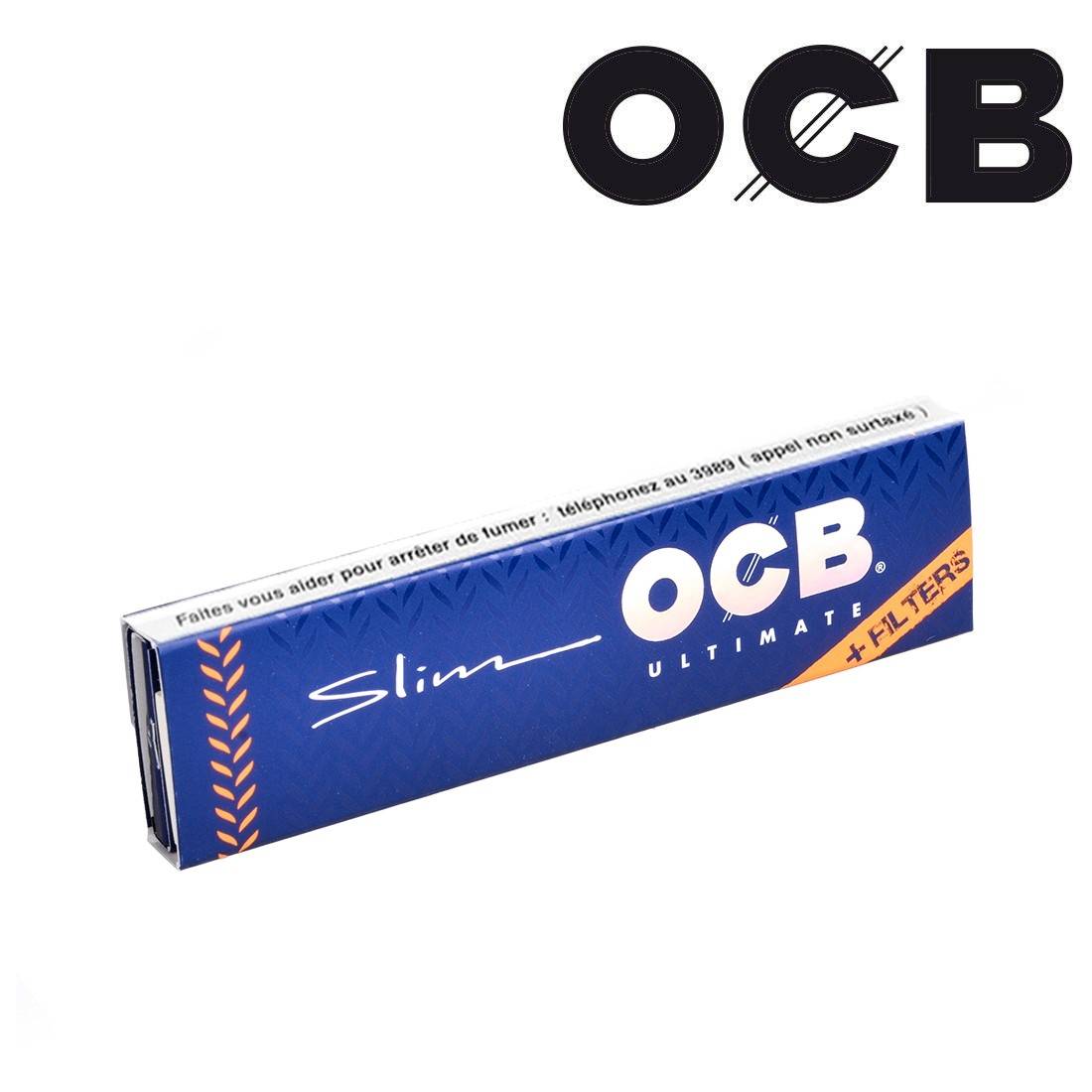 FEUILLES OCB KING SIZE SLIM ULTIMATE BLANCHES + TIPS
