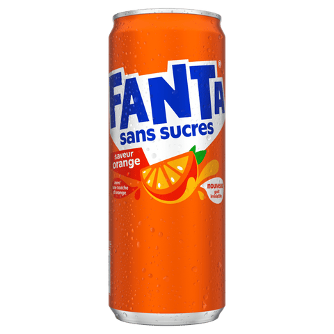 Fanta orange sans sucres 33cl