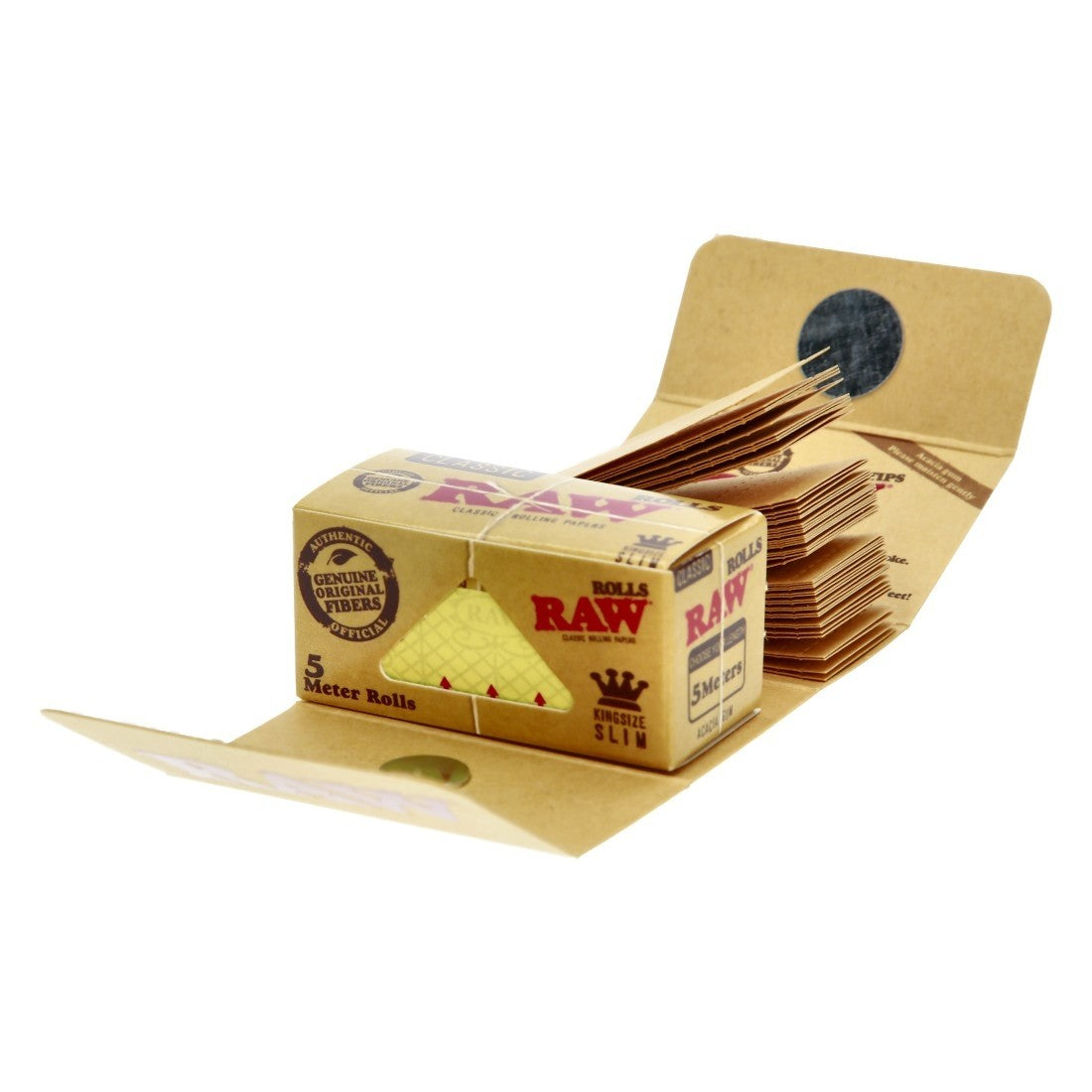 RAW CONNOISSEUR ROLLS 5M + TIPS