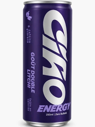 Boisson énergisante double litchi CIAO ENERGY 25cl
