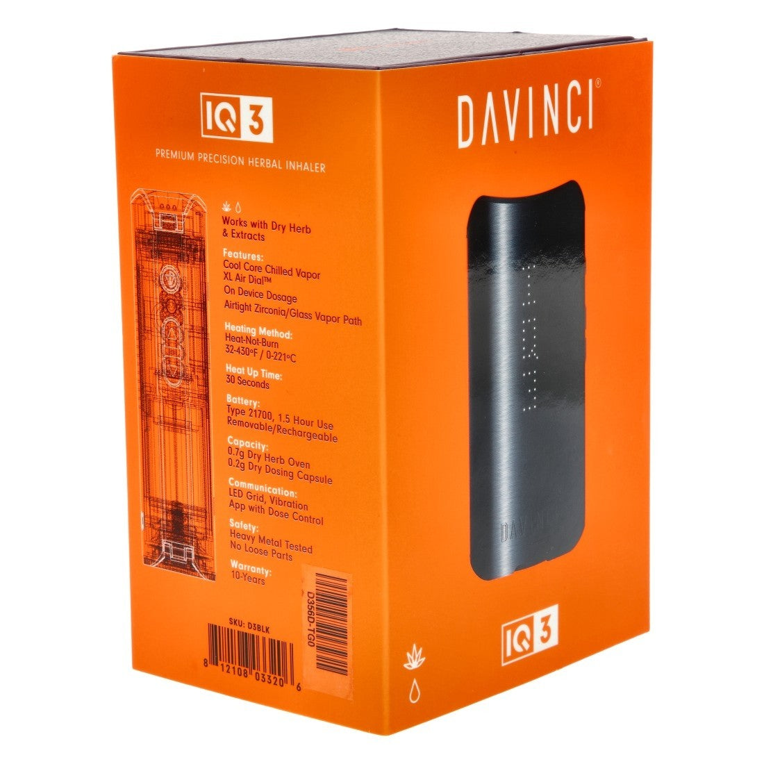 VAPORISATEUR DAVINCI IQ3 Hèrbes et résines