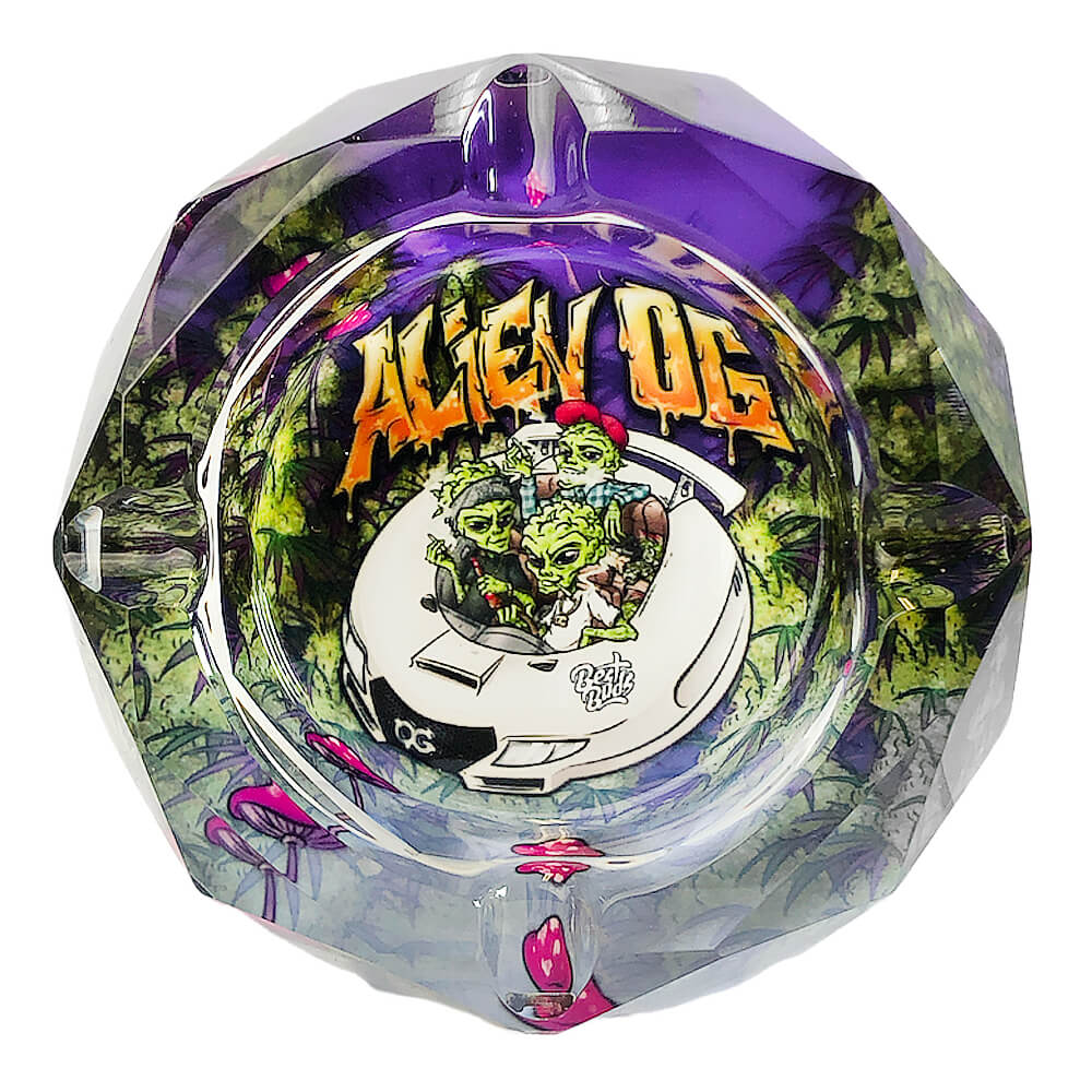 Best Buds Alien OG Cendrier en Verre Avec Boite Cadeau