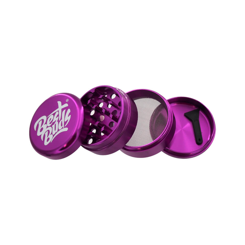 Best Buds Grinder Compact Ultra Léger En Aluminium 4 Parties 50 mm
