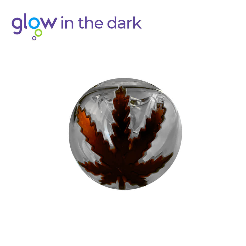 Pipe en Verre Brille dans le Noir Transparent 10cm