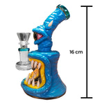 Bang Monstre bleu en Argile et Verre 16cm