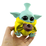 Baby Yoda Grogu Bang en silicone avec pièces amovibles 13cm