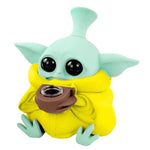 Baby Yoda Grogu Bang en silicone avec pièces amovibles 13cm