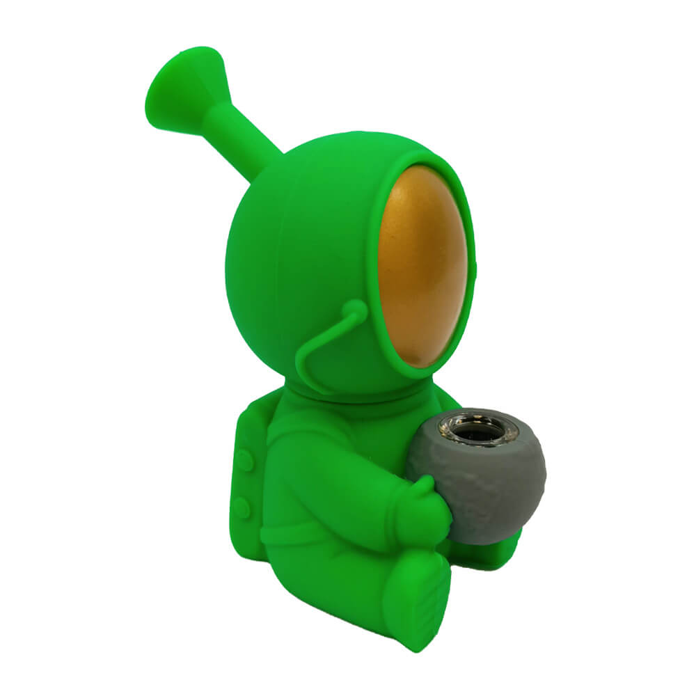 Bong en Silicone Astronaute avec Pièces Amovibles 14cm