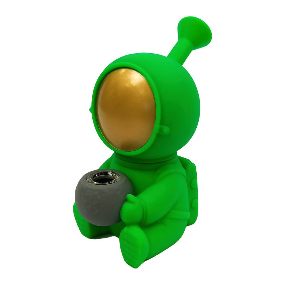 Bong en Silicone Astronaute avec Pièces Amovibles 14cm