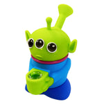 Bong en Silicone Alien à Trois Yeux avec Pièces Amovibles 14cm