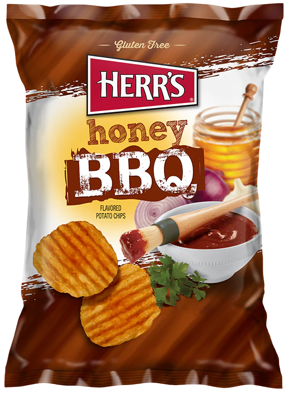 Herr's Honey BBQ Chips 28g
