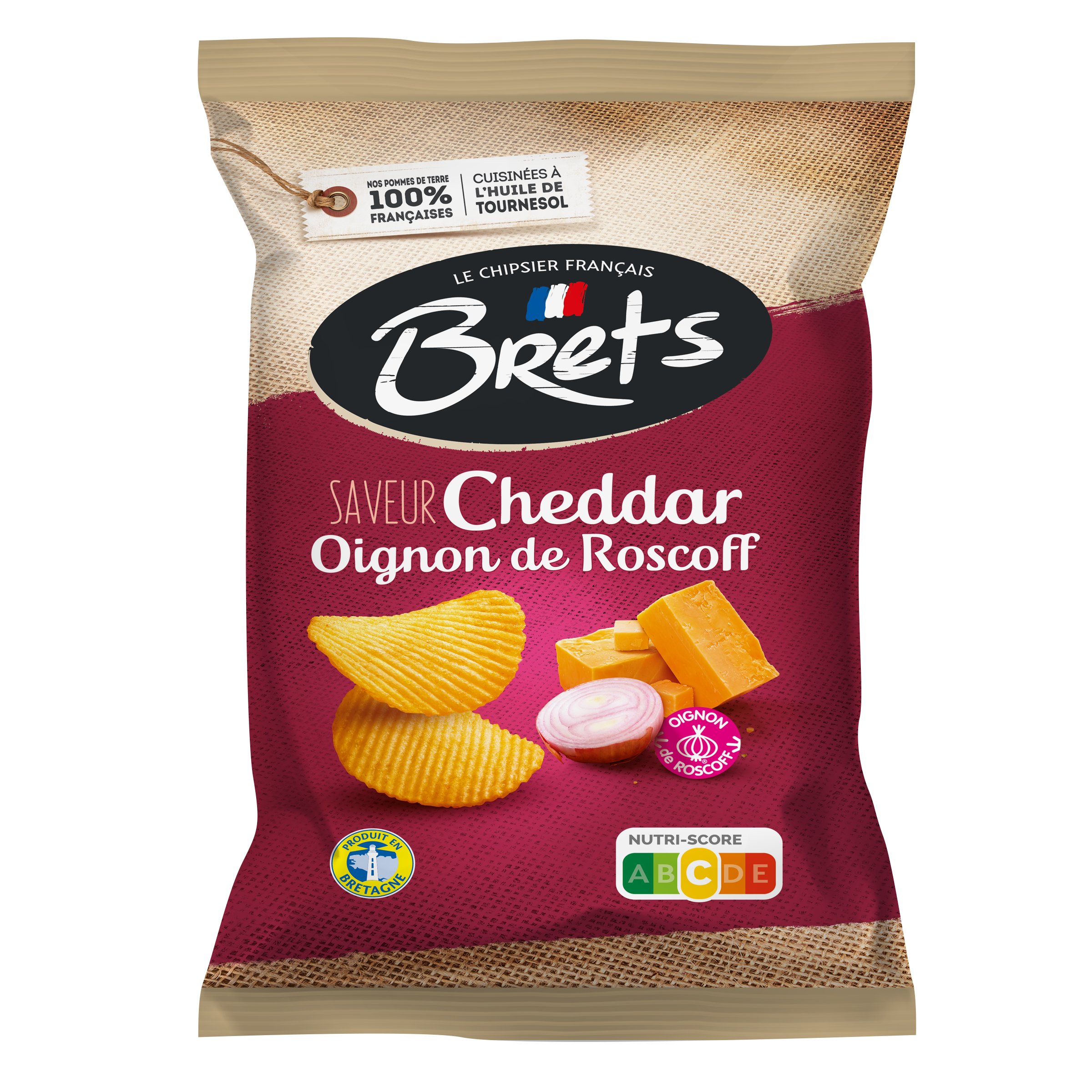 Bret's Chips chedar oignon 125g