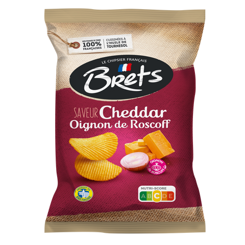 Bret's Chips chedar oignon 125g