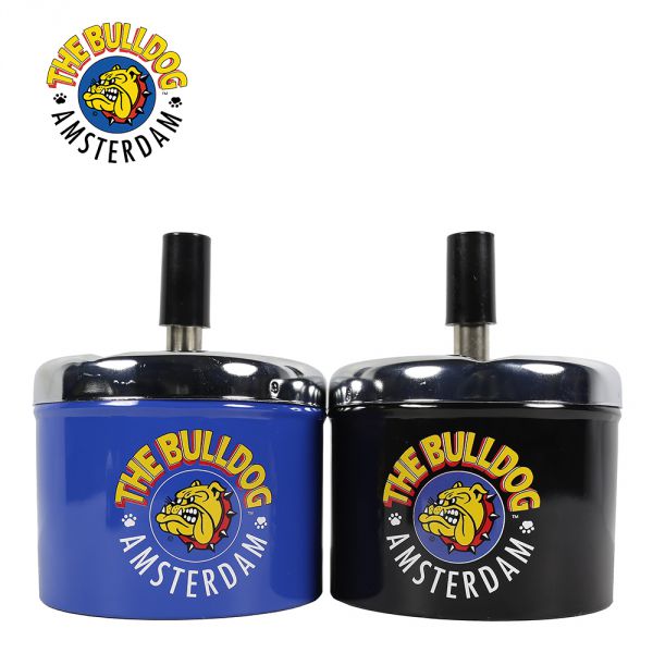 Cendrier Poussoir The Bulldog Bleu