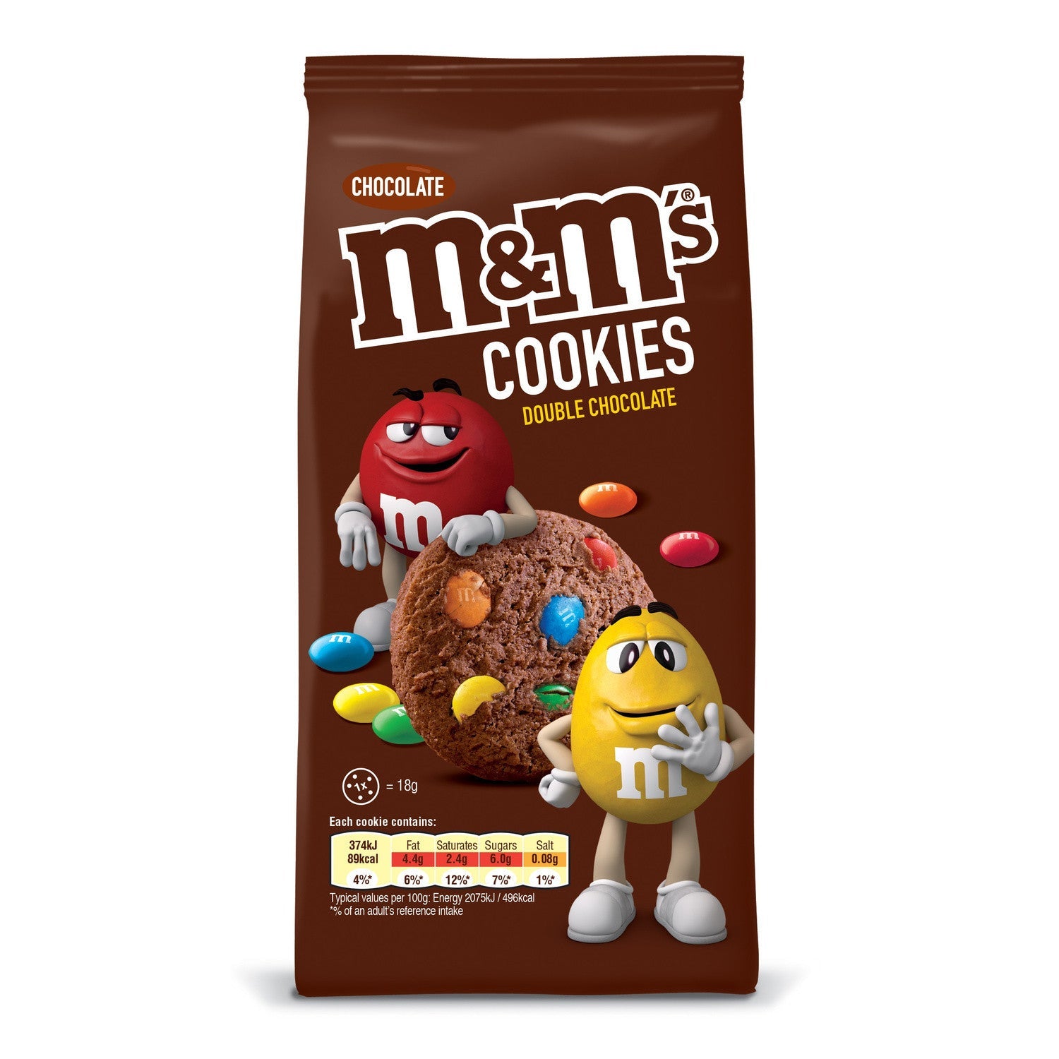 M&M'S Biscuits cookies double chocolat 180gr