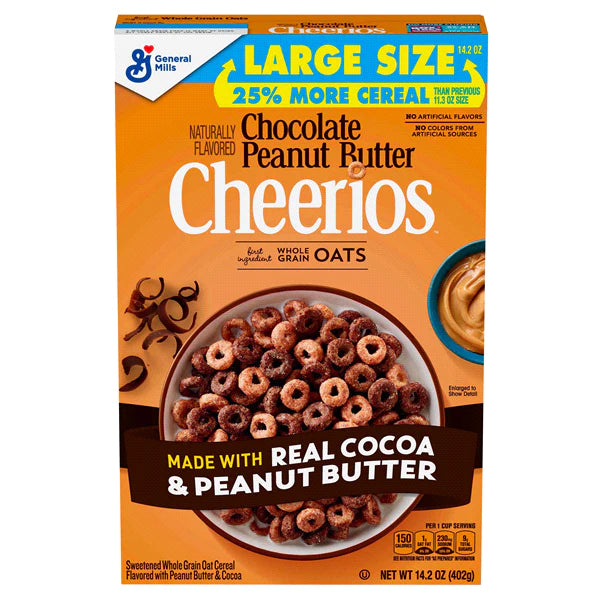 CHEERIOS CHOCOLATE PEANUT BUTTER CEREAL 402g