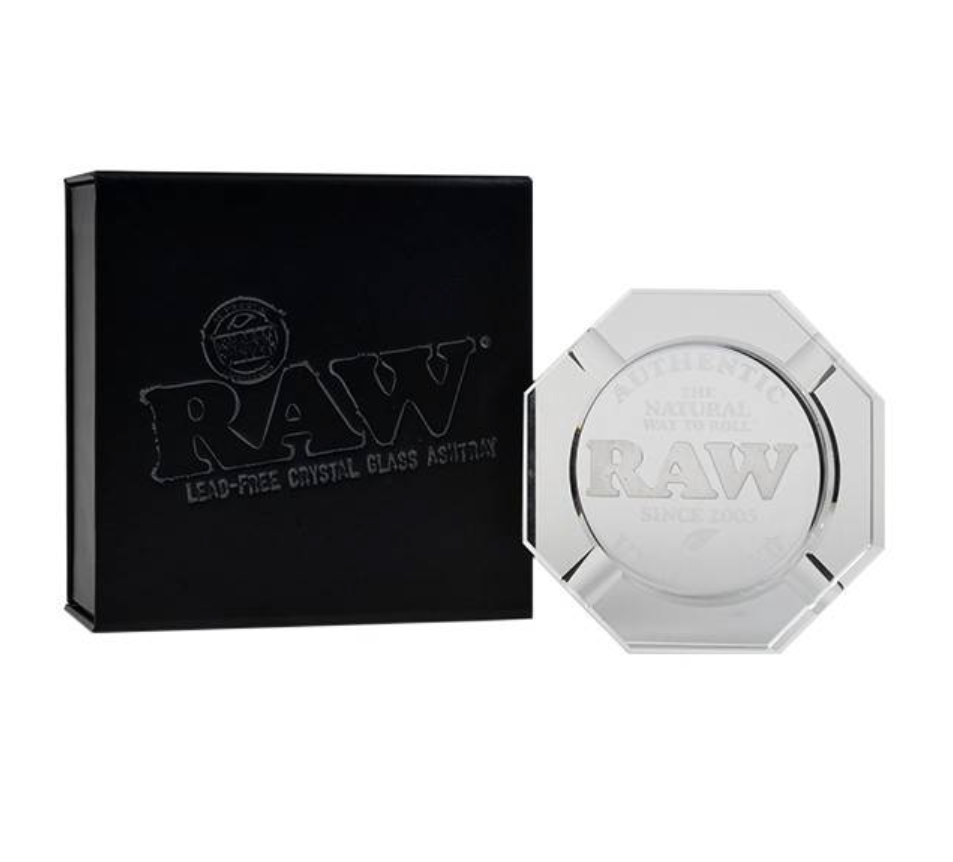 CENDRIER EN VERRE CRYSTAL THICK RAW