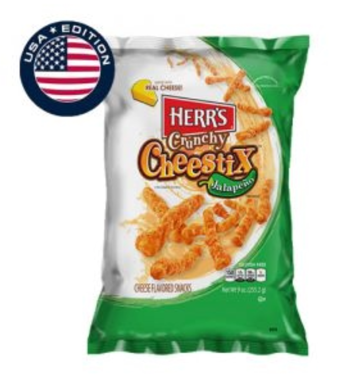HERR'S JALAPENO CHEESE STICKS 255,2g