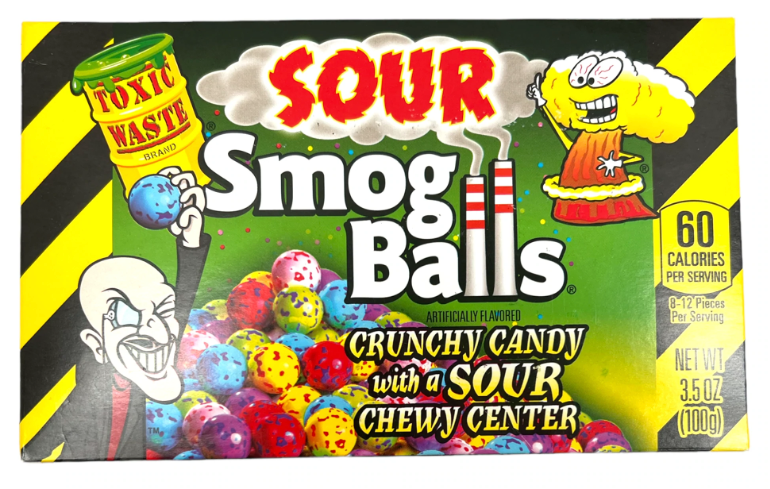 TOXIC WASTE SOUR SMOG BALLS THEATER BOX 85g