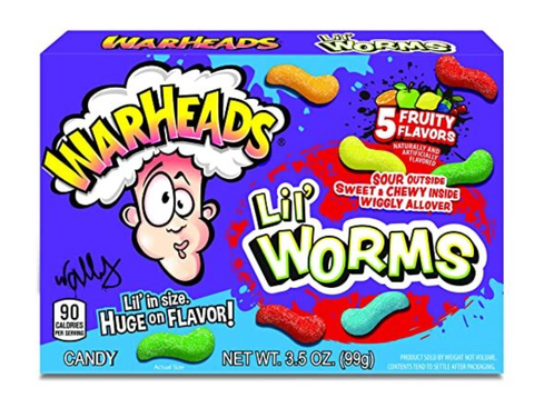 WARHEADS LIL' WORMS THEATER BOX 99g