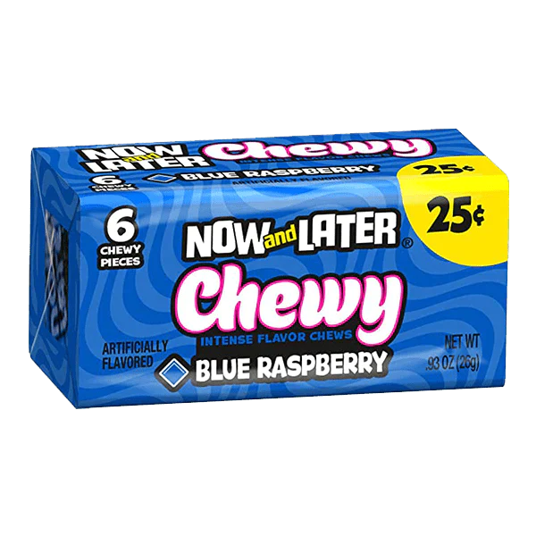 NOW AND LATER SPLITS LEMON BLUE RASPBERRY 26g