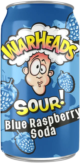 WARHEADS SOUR BLUE RASPBERRY SODA 355ml