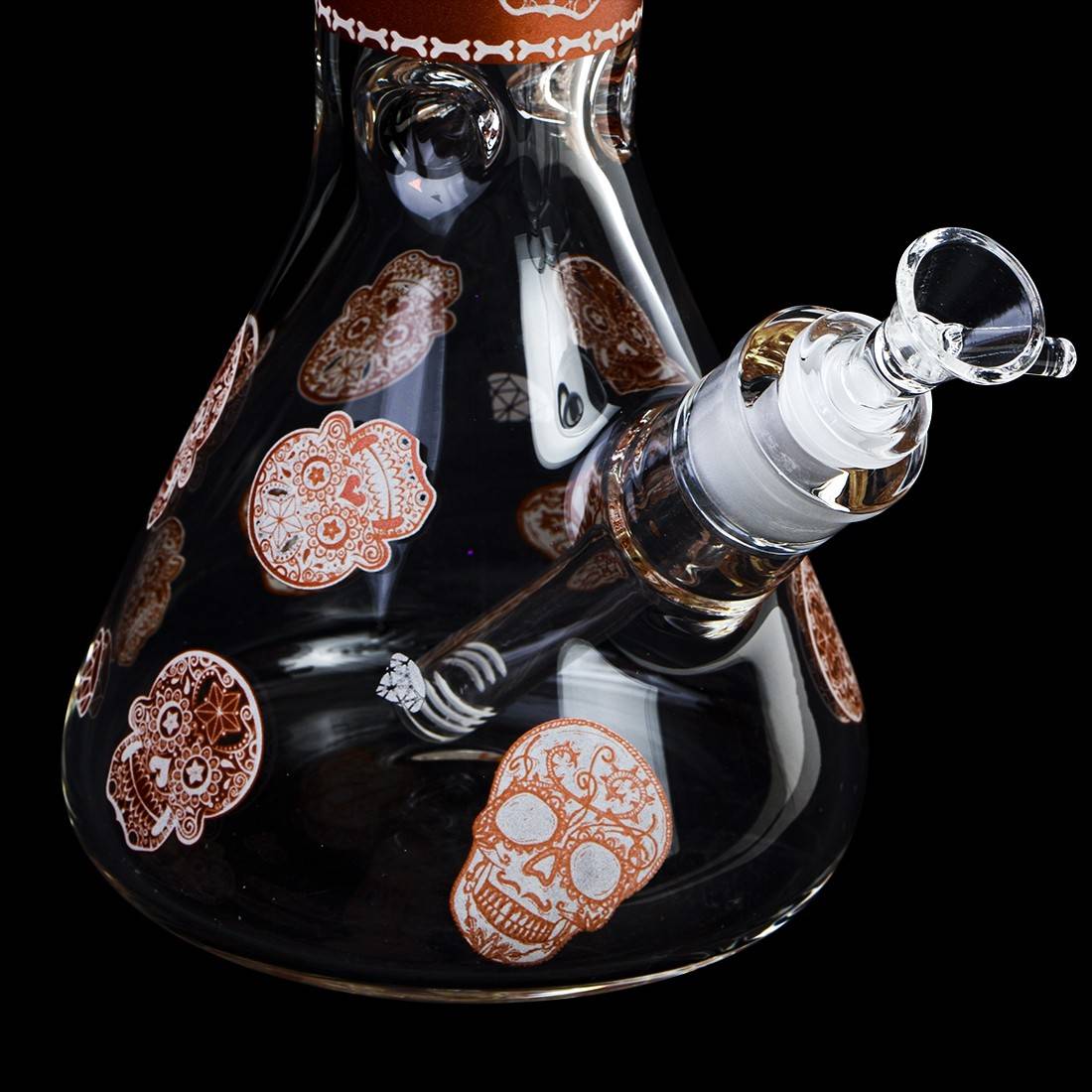 BANG EN VERRE AMSTERDAM LIMITED EDITION SKULL 35CM NOIR
