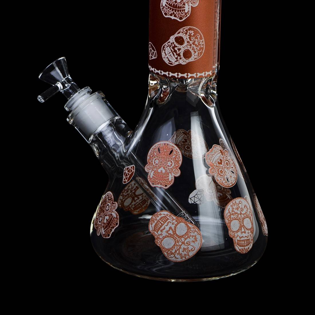BANG EN VERRE AMSTERDAM LIMITED EDITION SKULL 35CM NOIR
