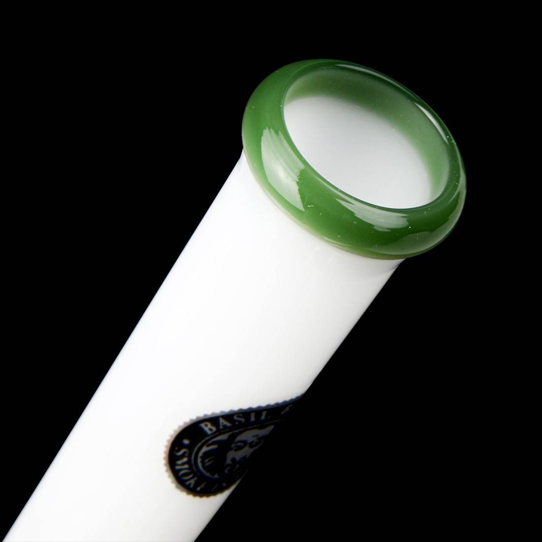 BANG EN VERRE BASIL BUSH WHITE 26CM