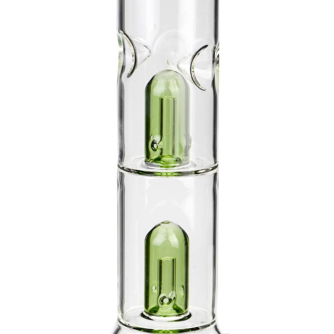 BANG EN VERRE BEAKER LEAF DOUBLE PERC 40CM