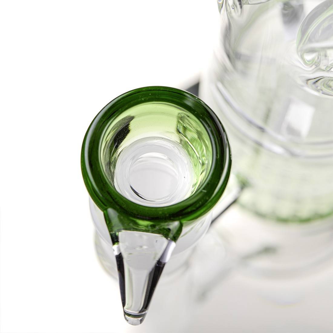 BANG EN VERRE GRACE GLASS HAMMER GREEN PARALLEL 36CM