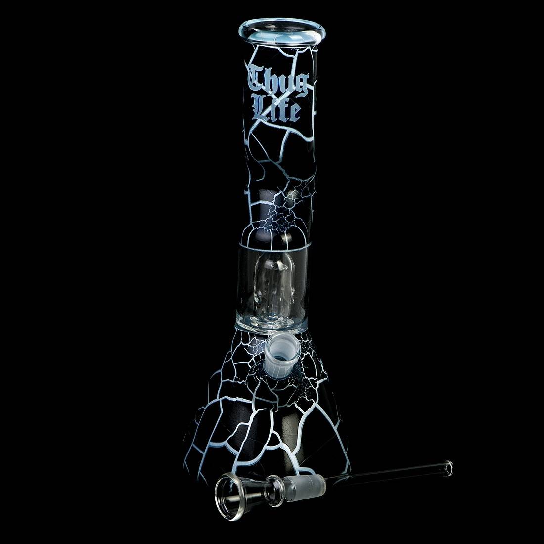 BANG EN VERRE THUG LIFE CRACKLE BEAKER 25CM