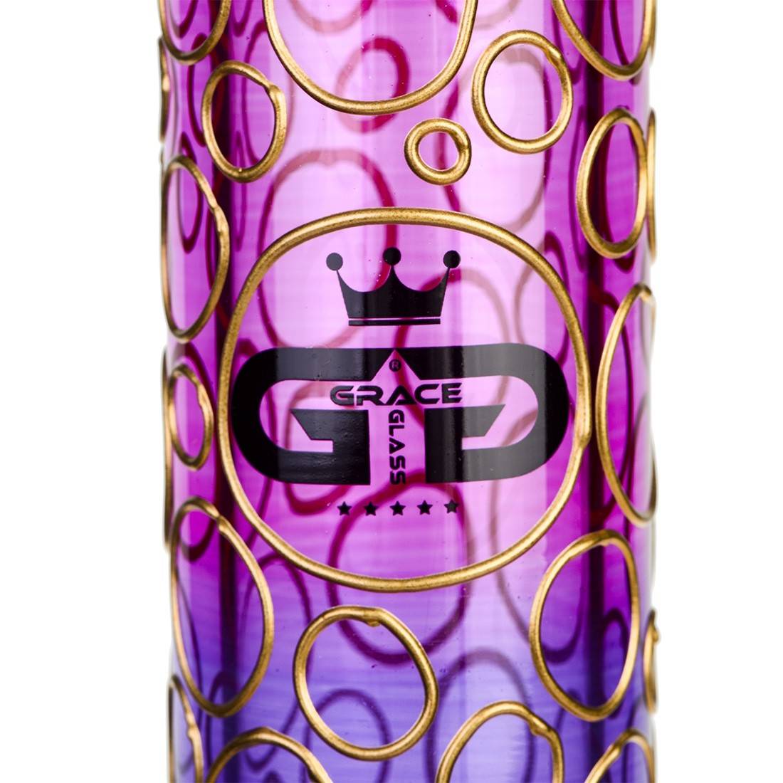 BANG GRACE GLASS RAINFOREST BEAKER 32CM VIOLET