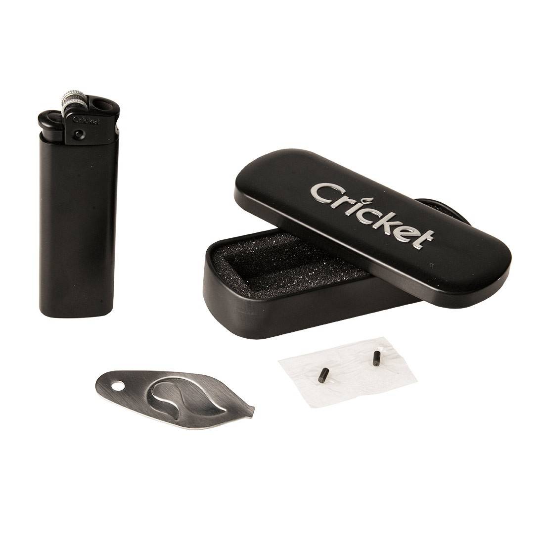 BRIQUET CRICKET DELUXE METAL GRIS