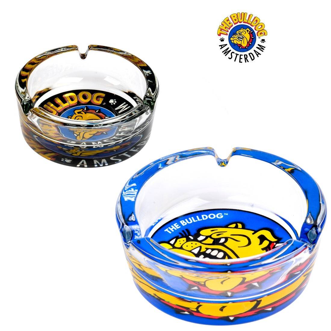 CENDRIER EN VERRE THE BULLDOG FULL COLORS