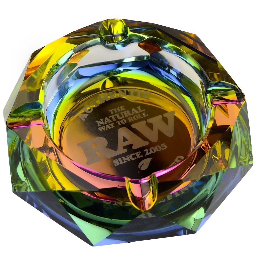 CENDRIER EN VERRE RAW RAINBOW