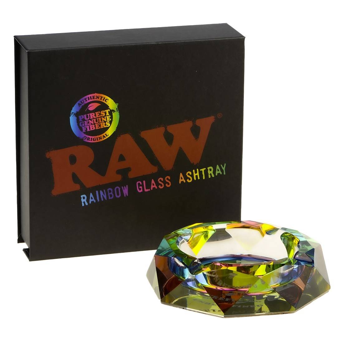 CENDRIER EN VERRE RAW RAINBOW