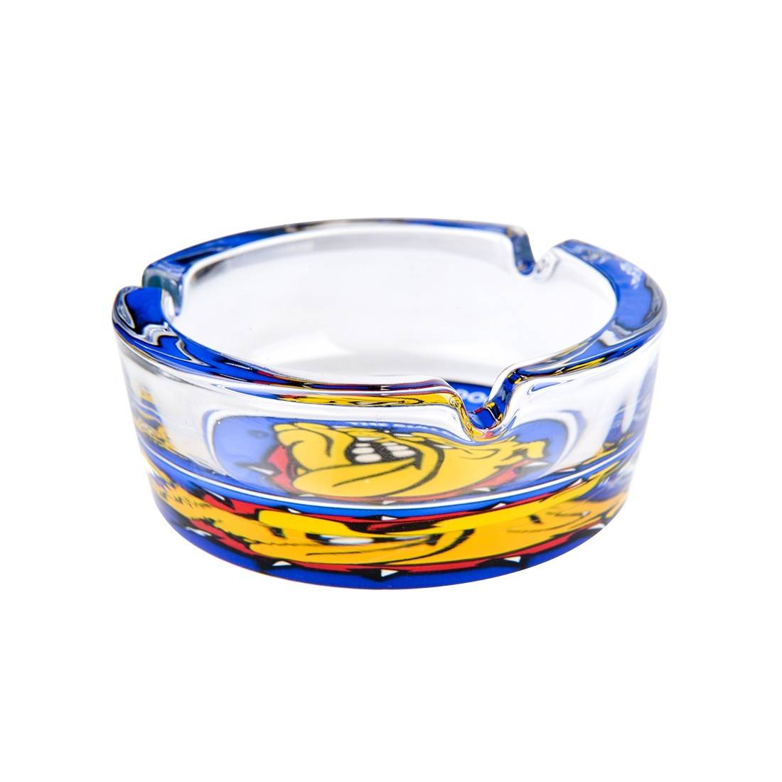 CENDRIER EN VERRE THE BULLDOG FULL COLORS