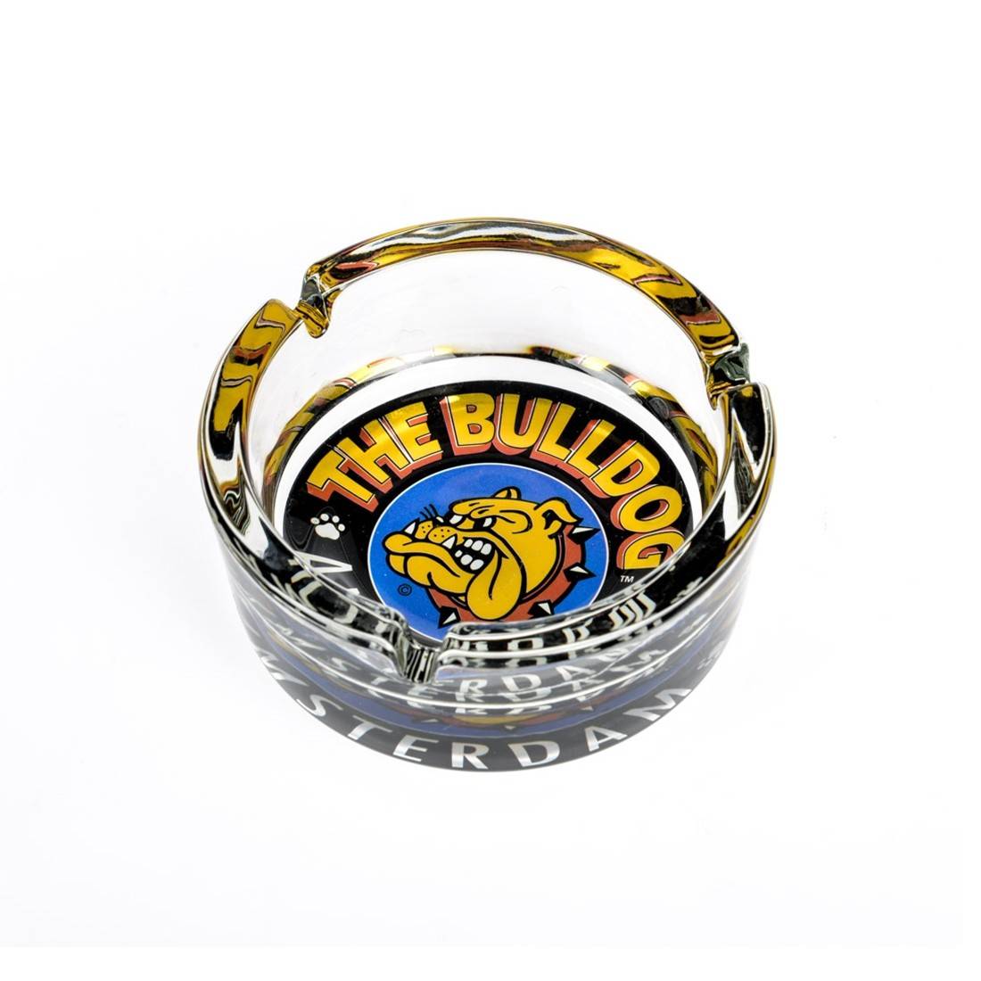 CENDRIER EN VERRE THE BULLDOG FULL COLORS