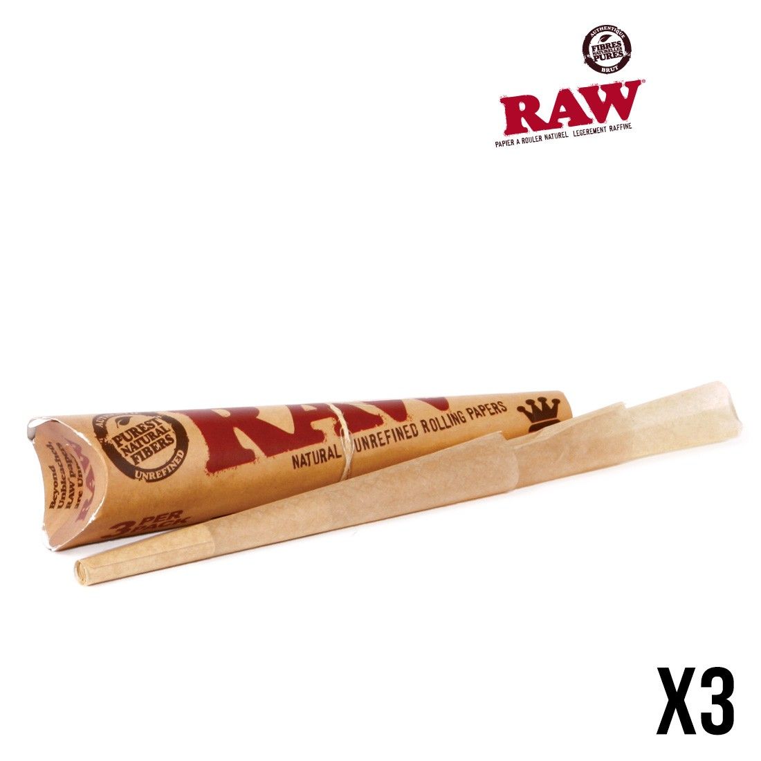 CONE RAW 11CM KING SIZE PAR 3