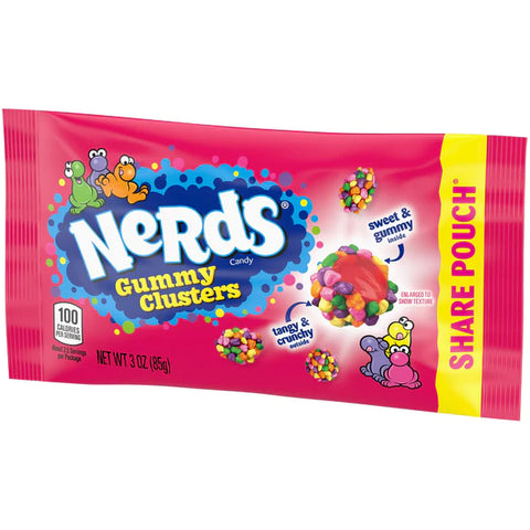 NERDS GUMMY CLUSTERS SHAREPACK DTRAY 85g