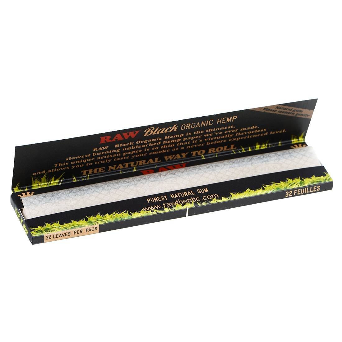 RAW BLACK ORGANIC SLIM KING SIZE