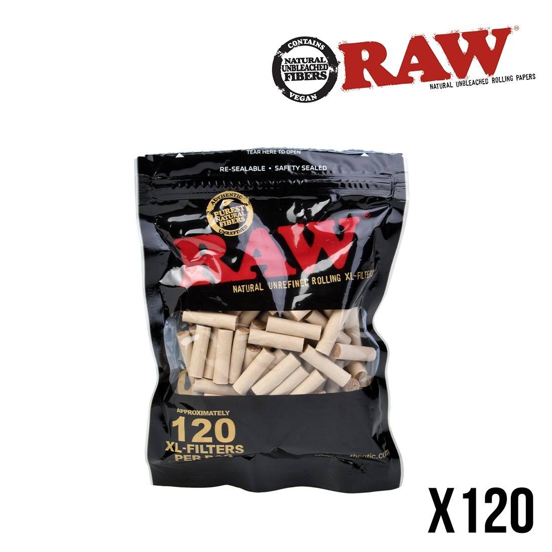 FILTRES RAW BLACK XL PAR 120