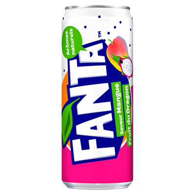 Fanta mangue fruit du Dragon 33 cl